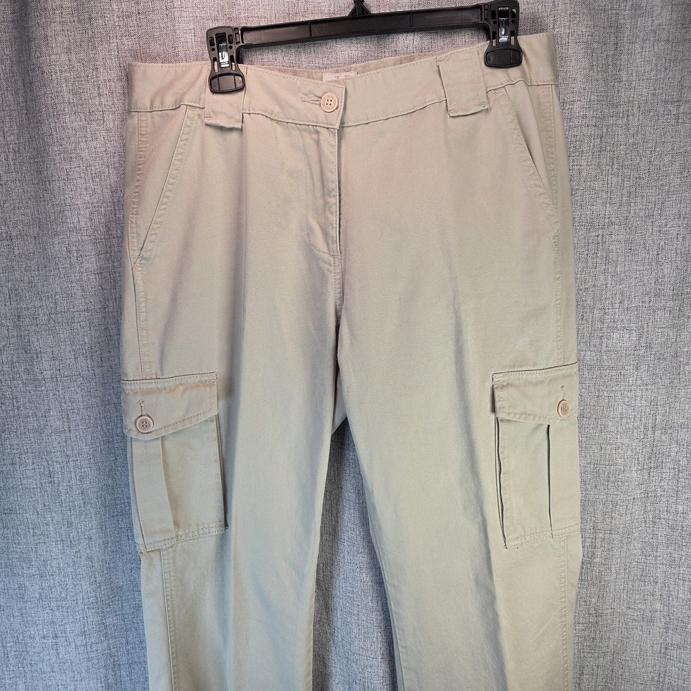 Calvin Klein Jeans Cargo Pants Women's Size 10 Khaki Utility Pocket Outdoor